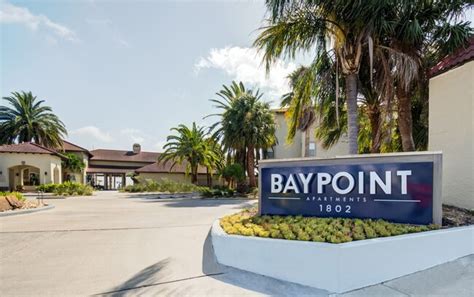 Baypoint apartments - Virtual Tour. $1,455 - 3,517. 1-3 Beds. Furnished Dog & Cat Friendly Fitness Center Pool Dishwasher Refrigerator Kitchen In Unit Washer & Dryer. (727) 263-2565. Email. The Apartments at Oak Creek. 2175 62nd St N, Clearwater, FL 33760. $1,375 - 1,720.